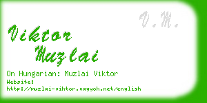 viktor muzlai business card